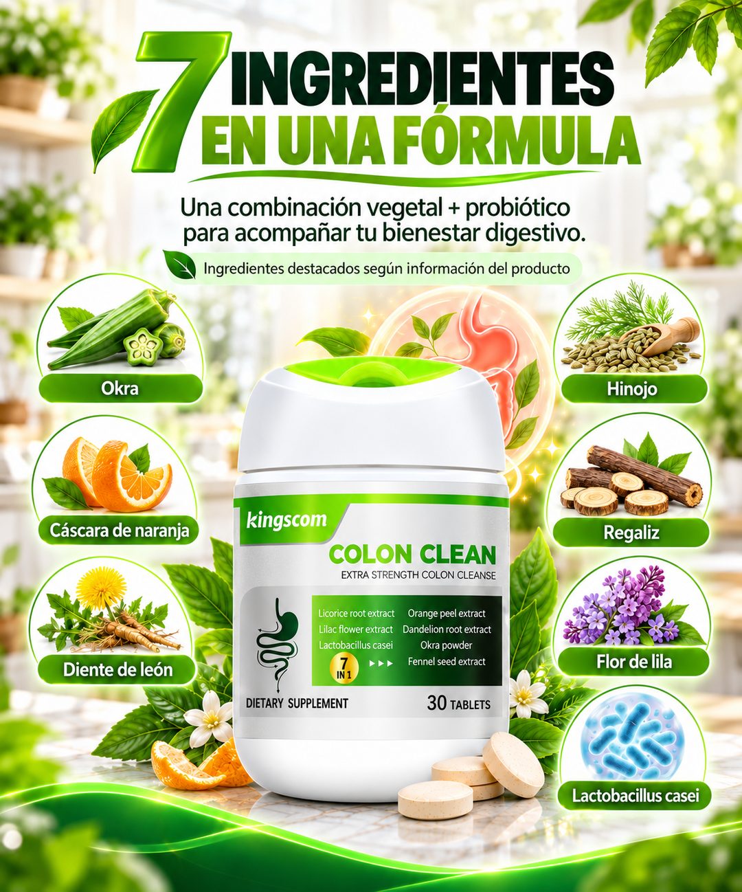 7 ingredientes en una fórmula