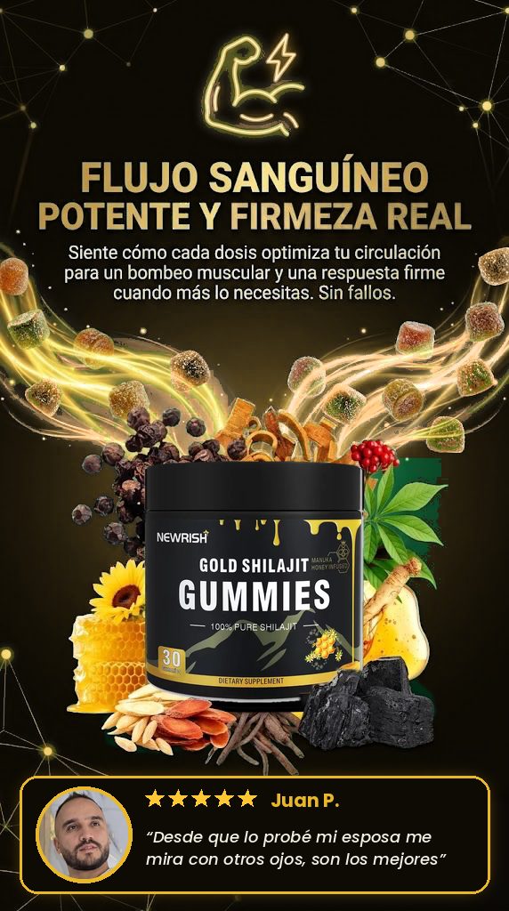 Ingredientes de Gold Shilajit Gummies